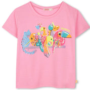 BILLIEBLUSH - Tropical Birds Three Piece Sweatshirt Set - Pink