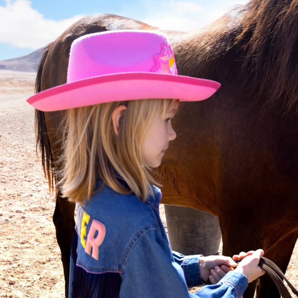 BILLIEBLUSH -  Cowboy Hat - Pink