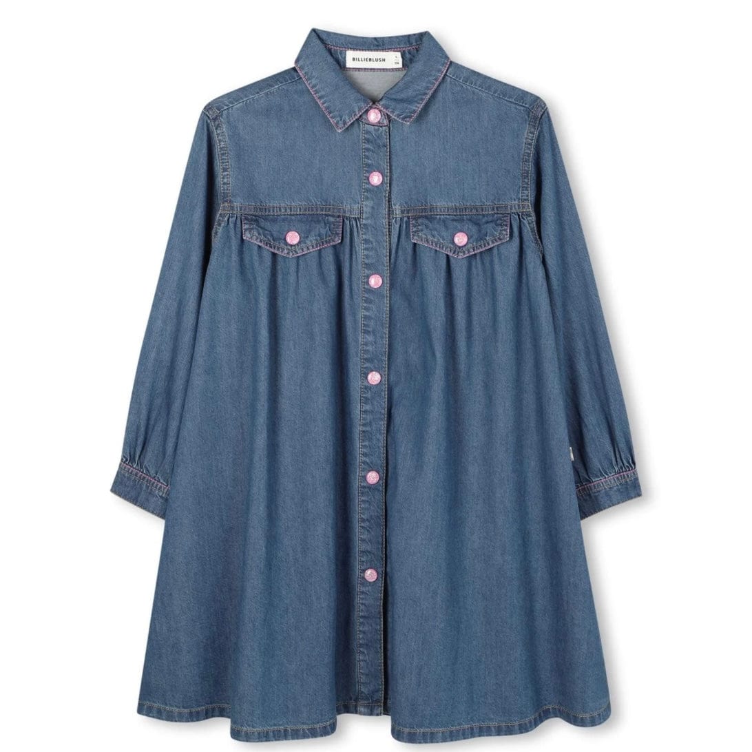 BILLIEBLUSH - Power Denim Dress - Blue