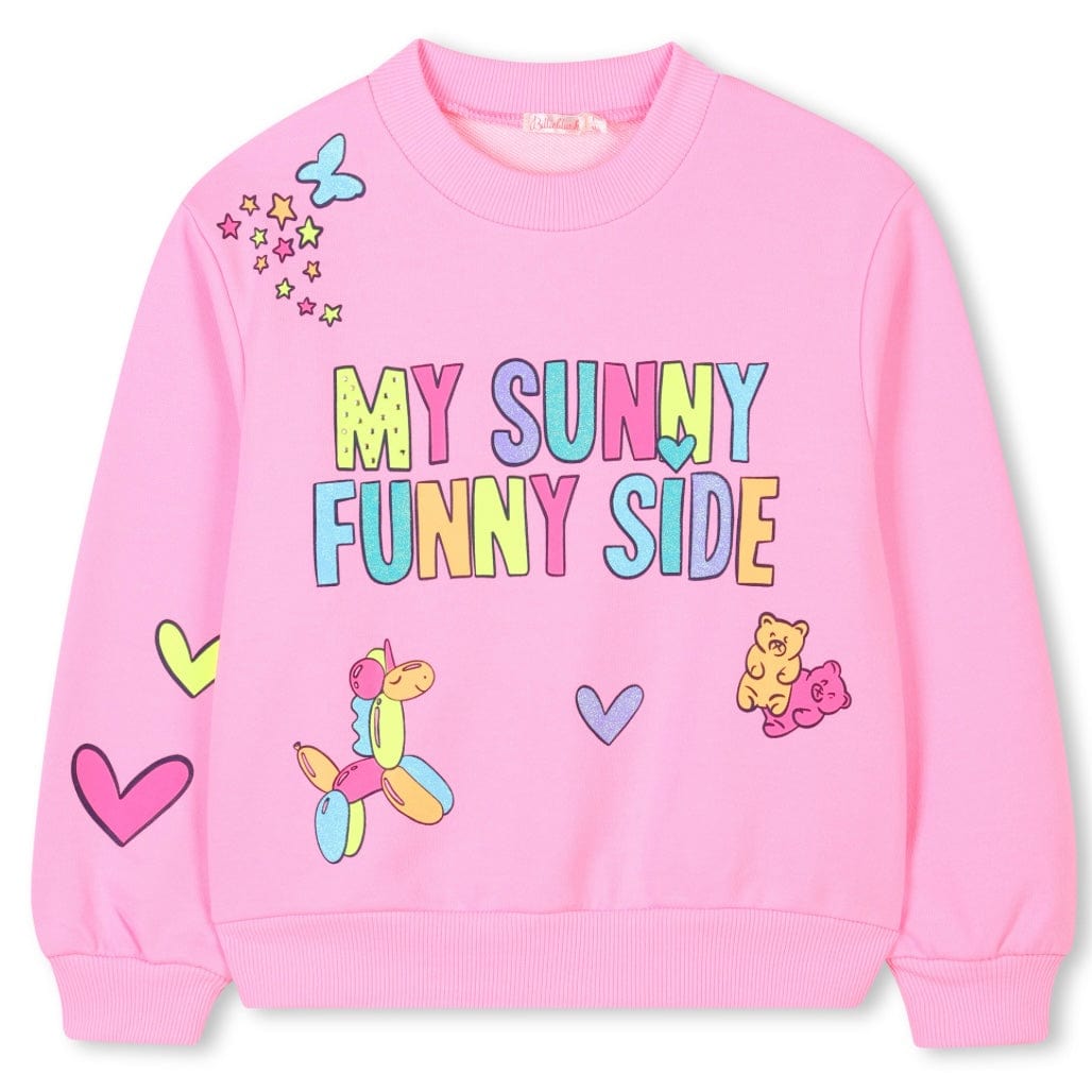 BILLIEBLUSH - Tropical Birds Three Piece Sweatshirt Set - Pink