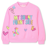 BILLIEBLUSH - Tropical Birds Three Piece Sweatshirt Set - Pink