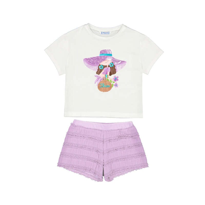 MAYORAL - Ibiza Short Set - Lilac