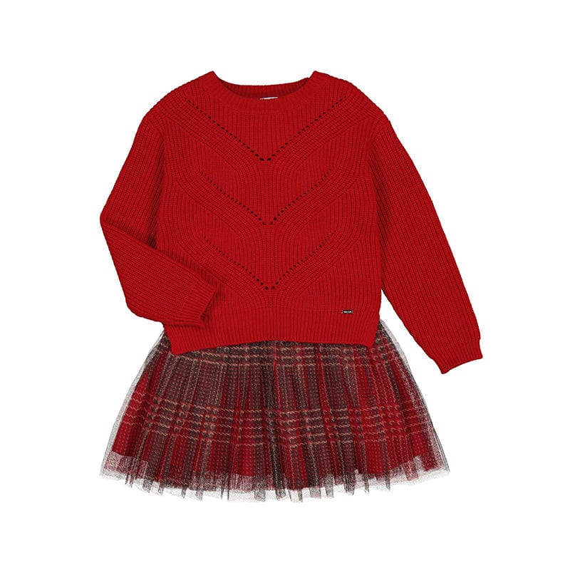 MAYORAL - Knit Dress - Red
