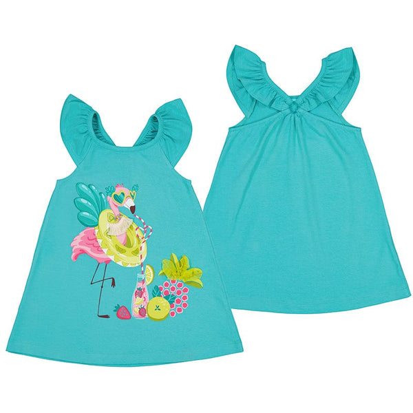 MAYORAL - Flamingo Dress - Turquoise