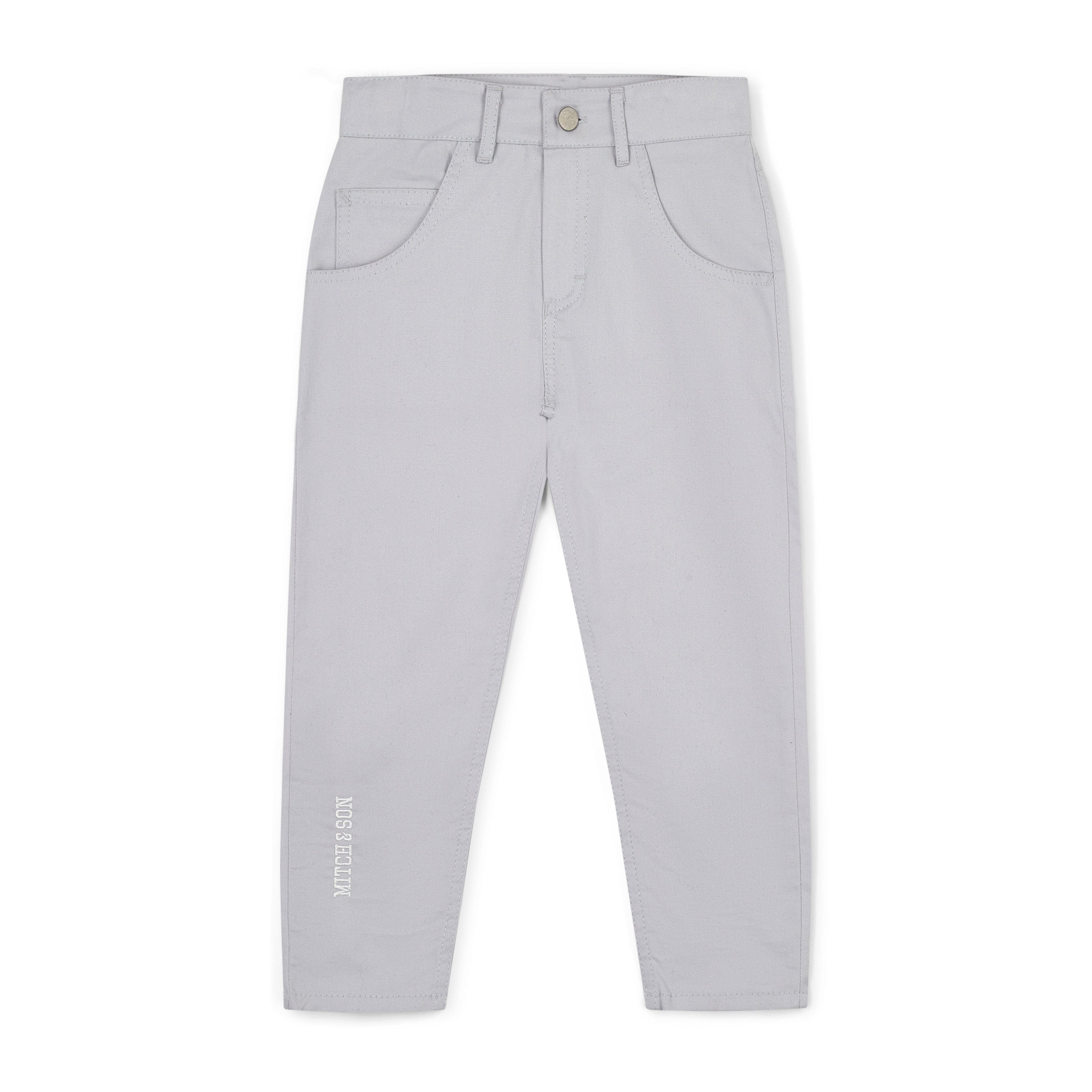 MITCH & SON - Navy League Jude & Jet Knitted Polo & Twill Trouser - Grey Mist