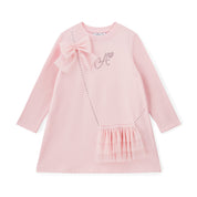 A DEE - Teddy Bear Bakery Miracle Handbag Jersey Dress - Pink Fairy