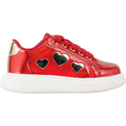 A DEE -  A Dee Queen Queeny Chunky Heart Trainers - Red