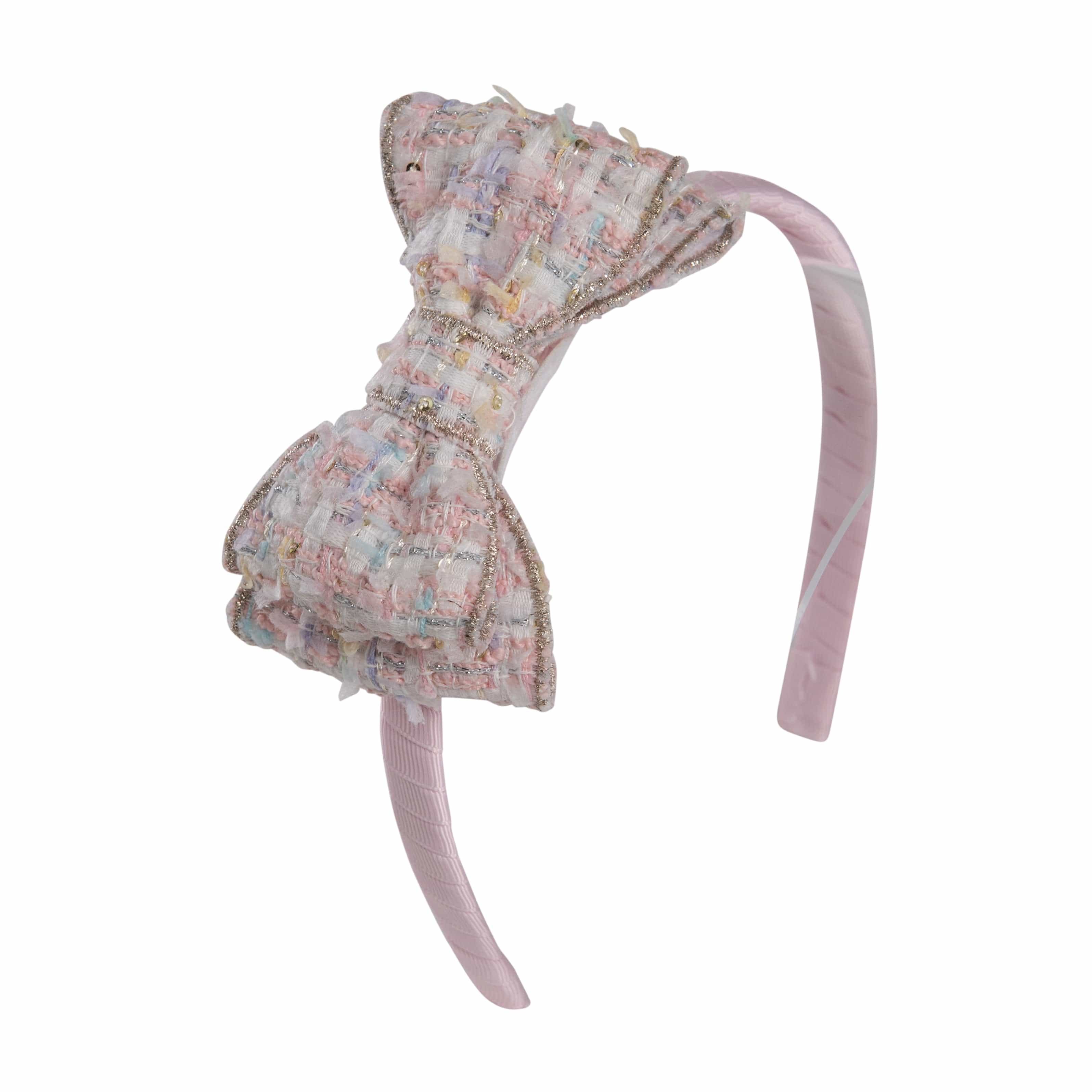 Daga - Be Like A Women Tweed Hairband - Pink