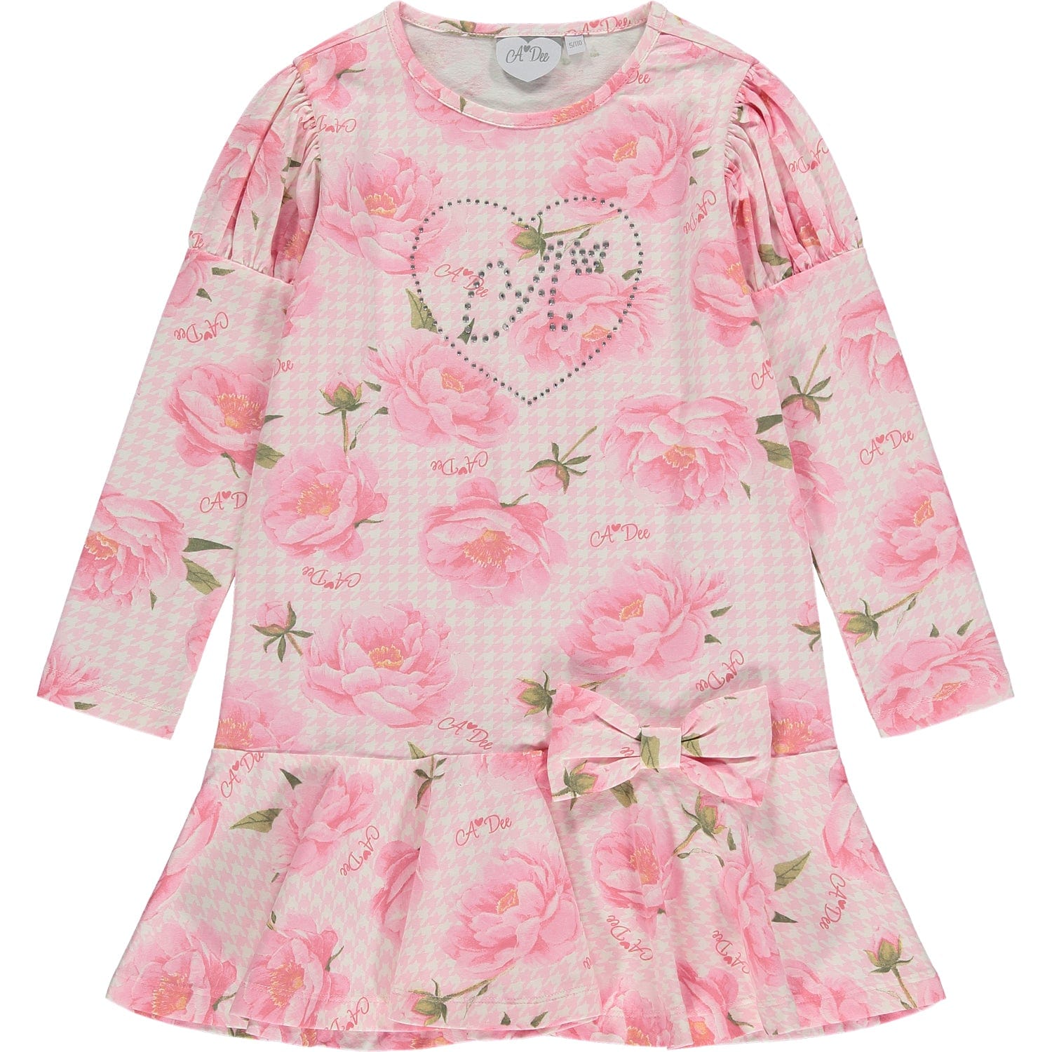 DEE - Peony Dreams Aubree Peony Print Dress - Pale Pink