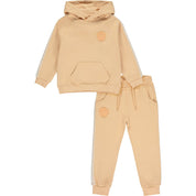 MITCH & SON -  Omar Hooded Signature Tracksuit - Hazelnut