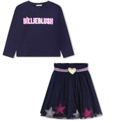 BILLIEBLUSH - Star Skirt Set - Navy