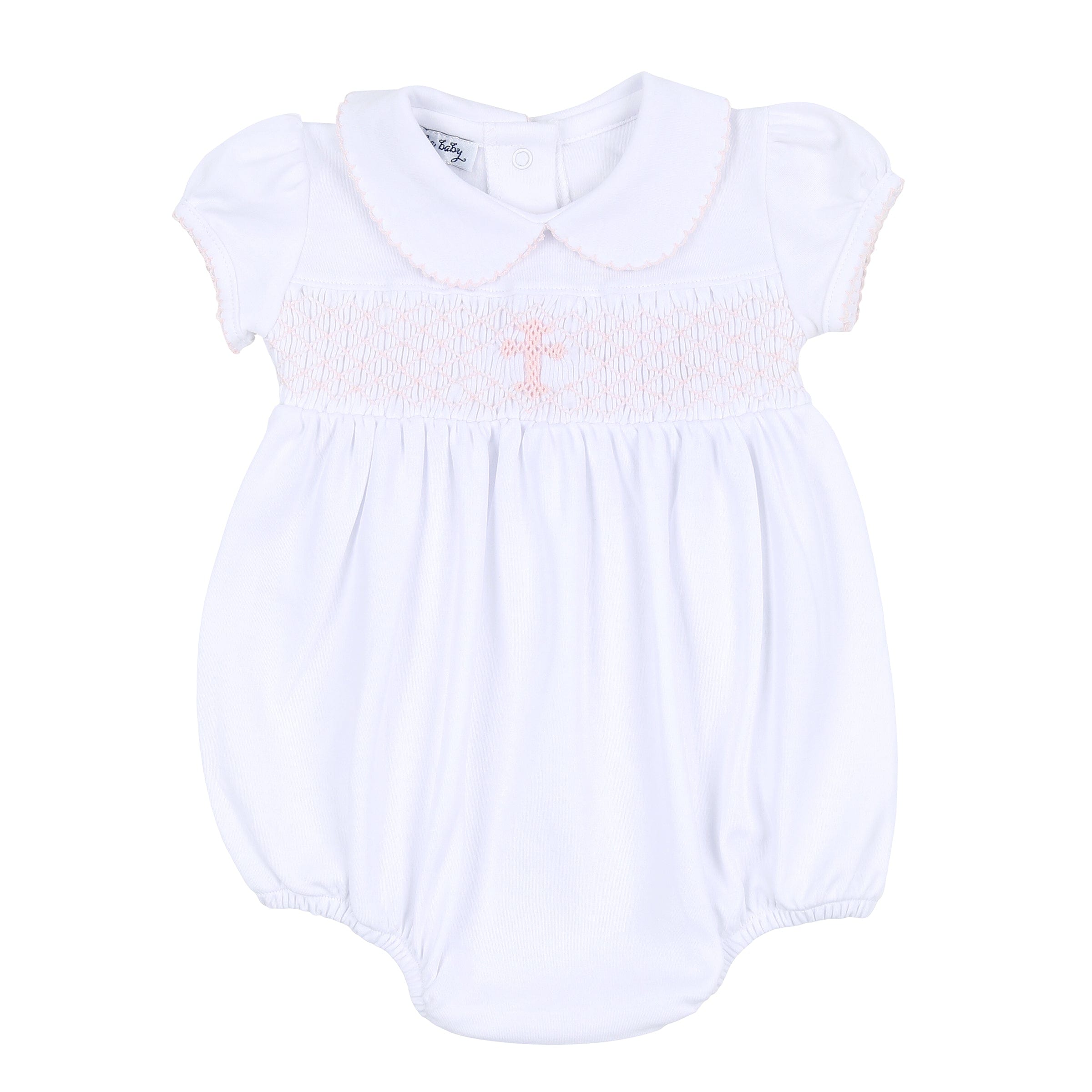 MAGNOLIA BABY - Blessed Smocked Bubble - Pink