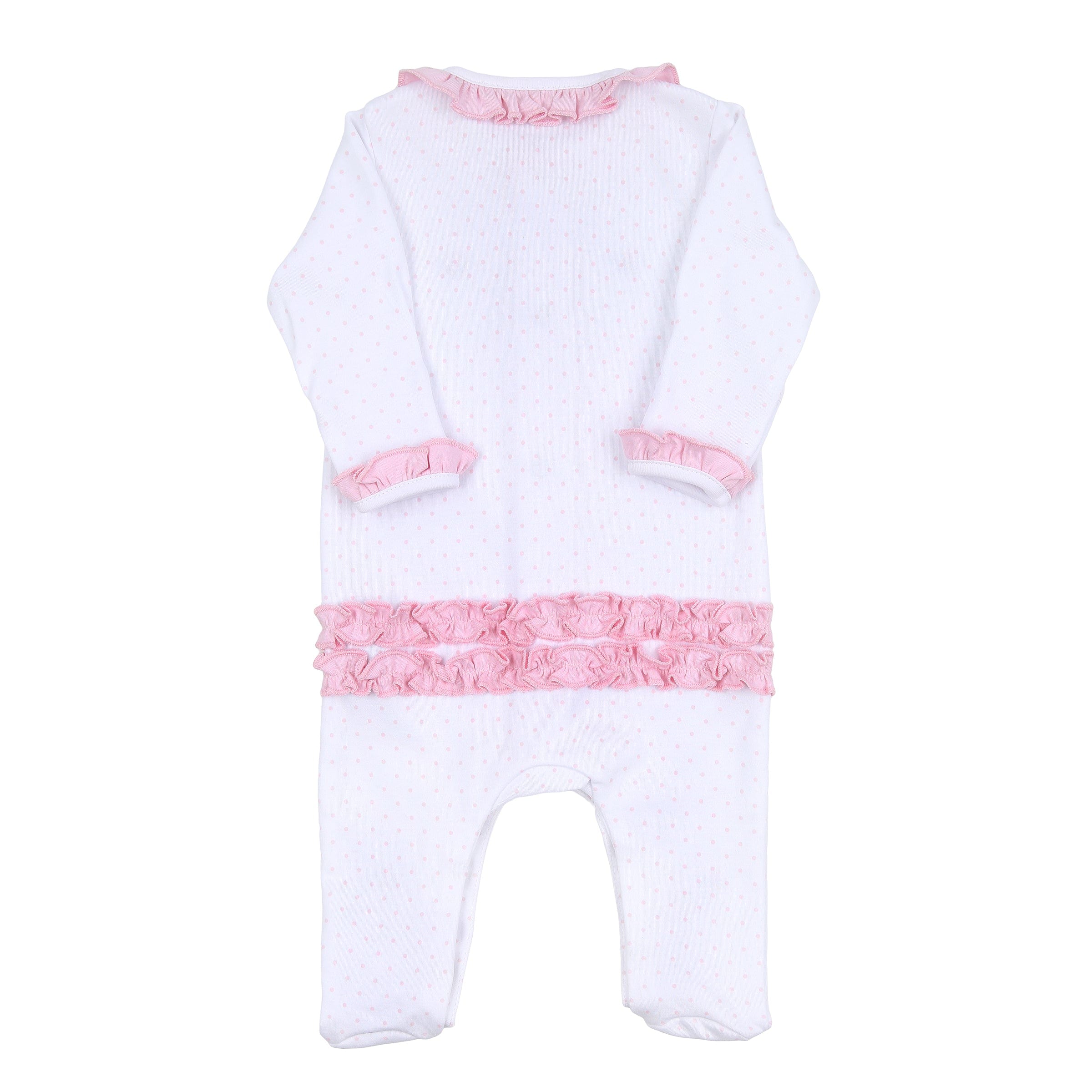 MAGNOLIA BABY - Annalise’s Classics Ruffle Babygrow - Pink