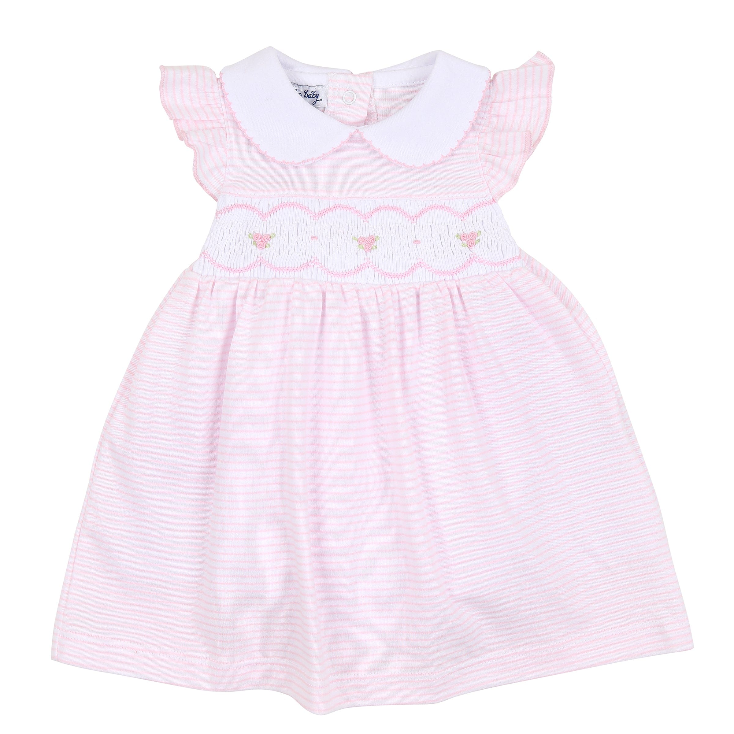 MAGNOLIA BABY - Anna Smocked  Dress Set - Pink