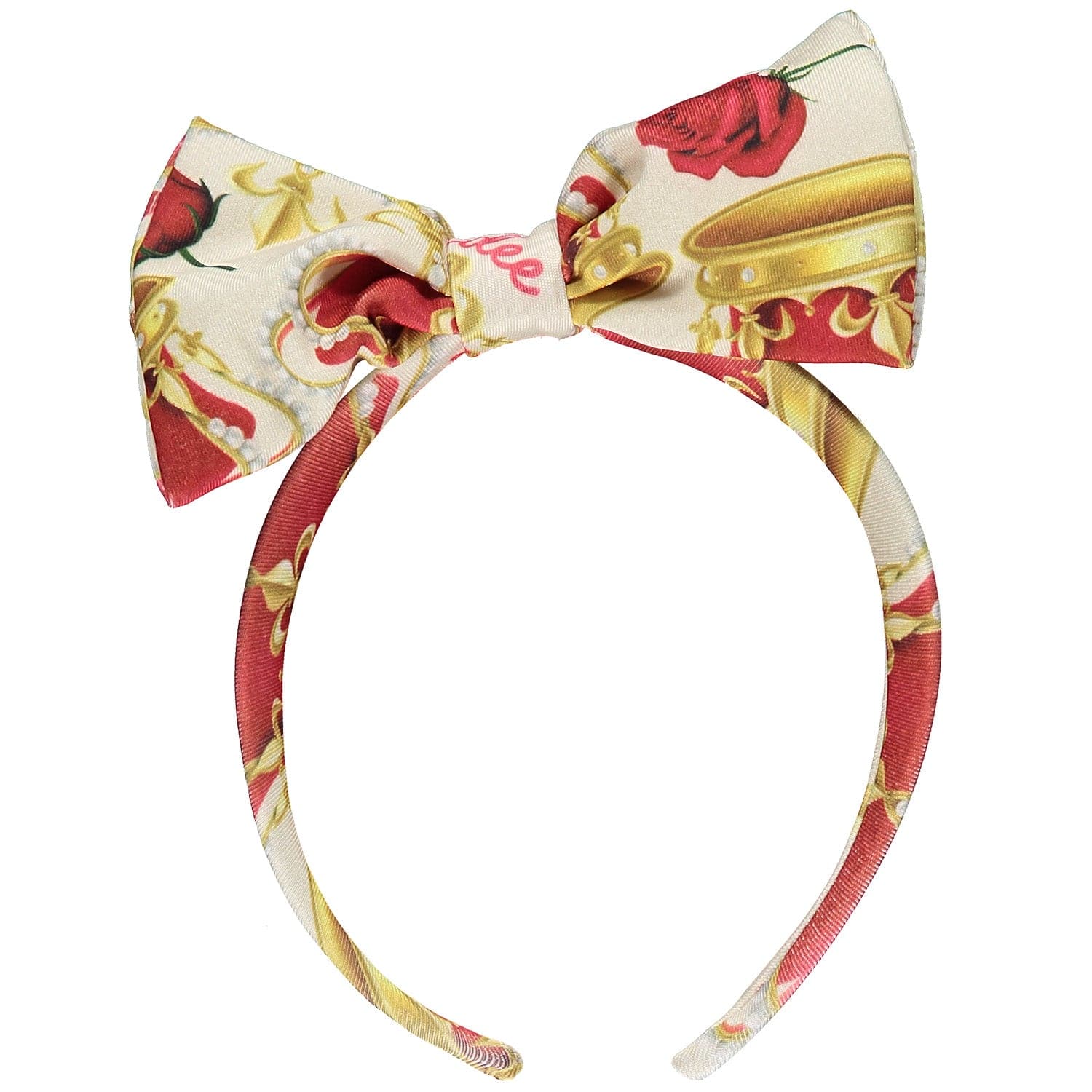 A DEE - A Dee Queen Cassidy Crown Print Hairband - White