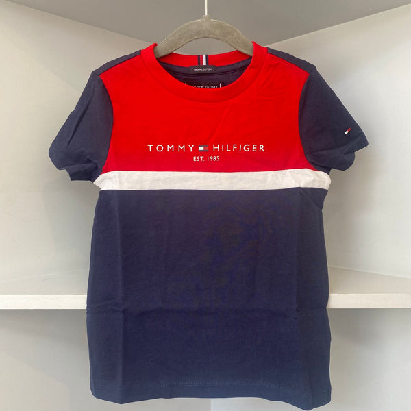 TOMMY HILFIGER - Colour Block Tee - Red