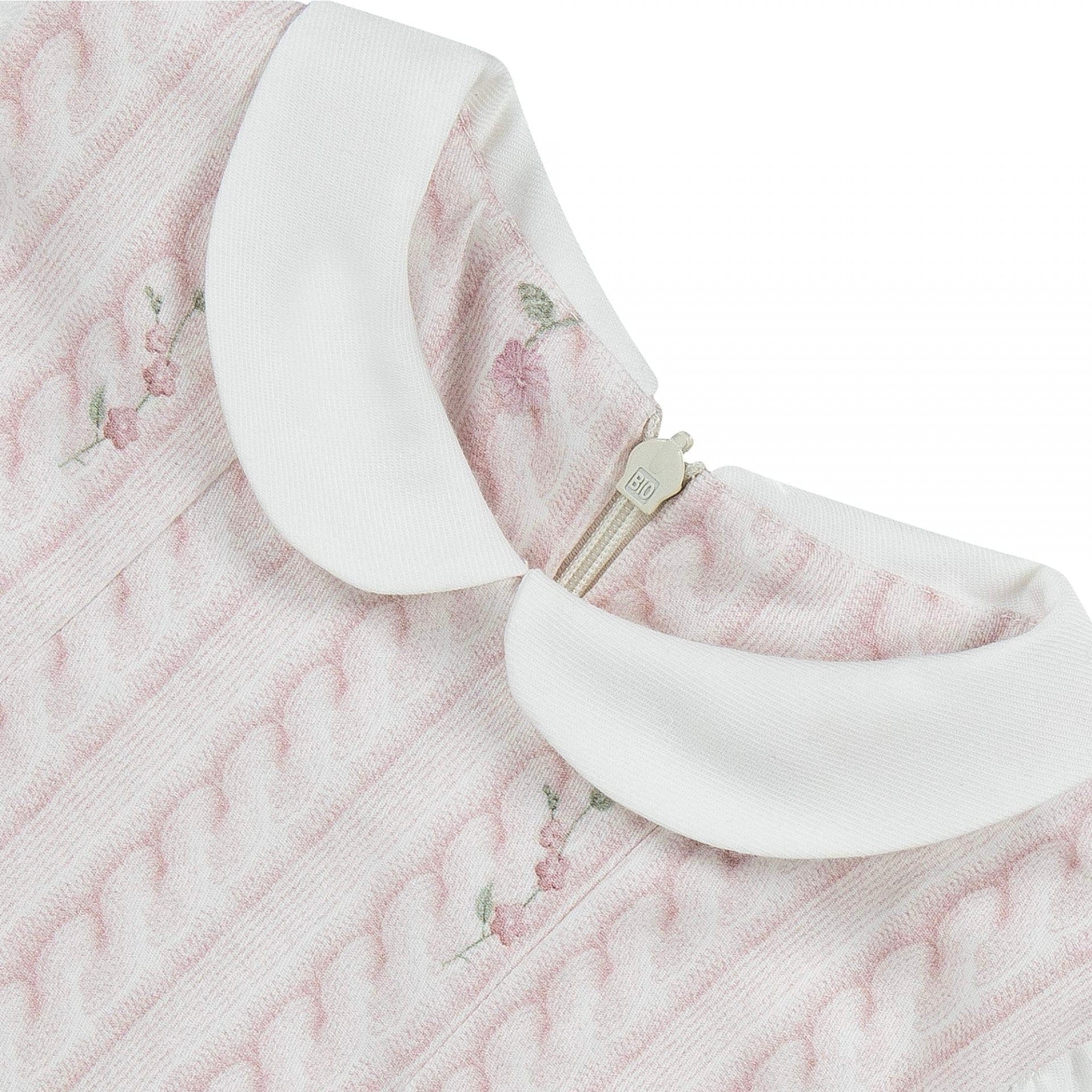 LAPIN HOUSE - Secret Garden Peter Pan Collar Dress - Pink