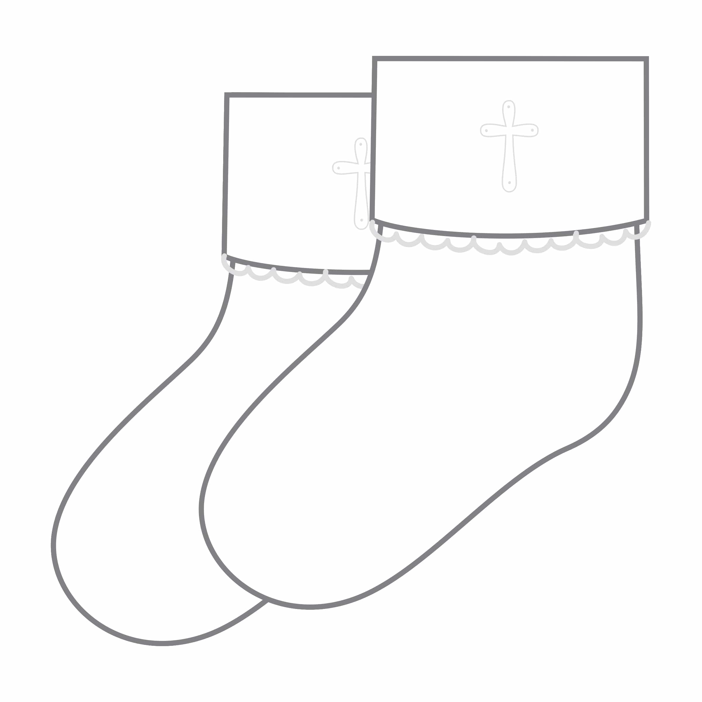 MAGNOLIA BABY - Blesses Embroidered Socks - White