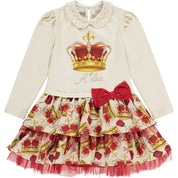 A DEE - A Dee Queen Clara Crown Frill Dress - White