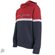 TOMMY HILFIGER - Hooded Essential Colour Blocked Tracksuit - Red