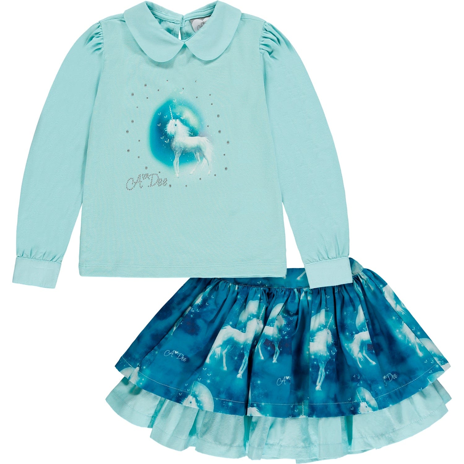 A DEE - Mr Unicorn Destiny Unicorn Skirt Set - Aqua