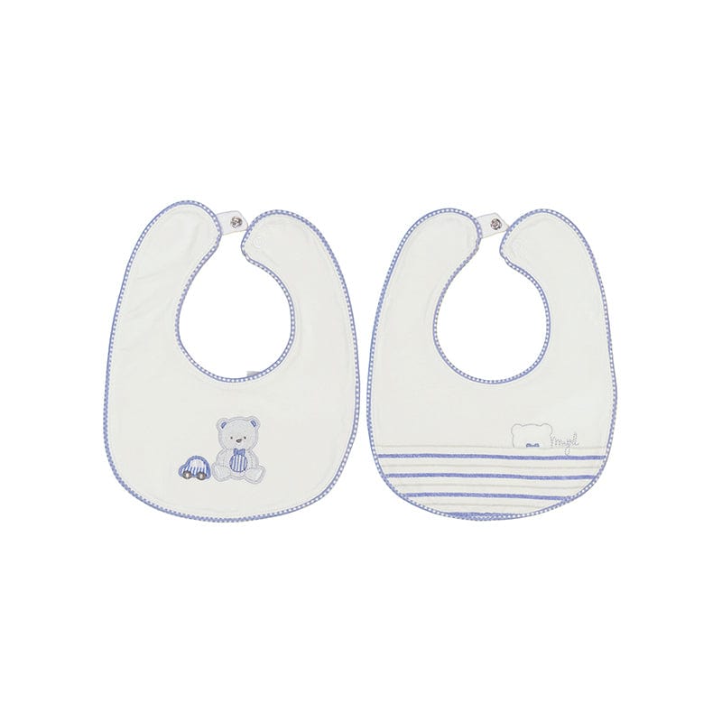 MAYORAL - Baby Bear Bibs - White