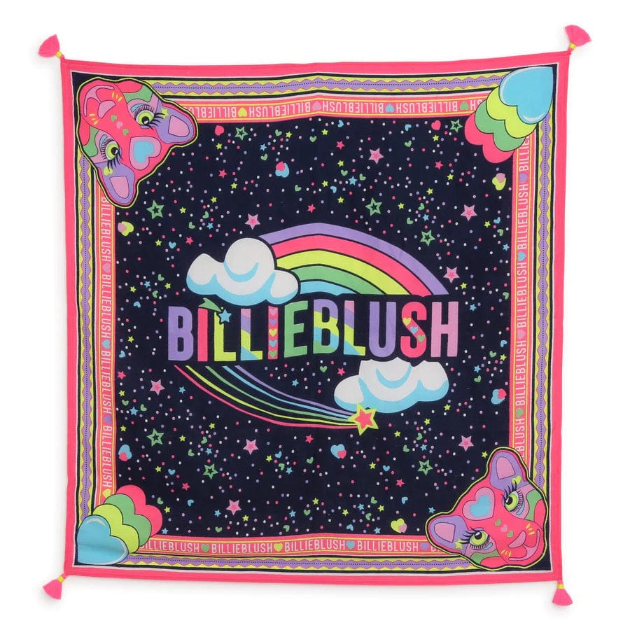 BILLIEBLUSH -  Rainbow Scarf - Navy