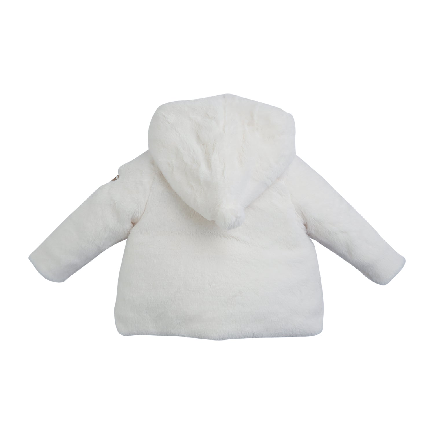 LITTLE A - As Good As Gold Fiona Faux Fur Coat - White