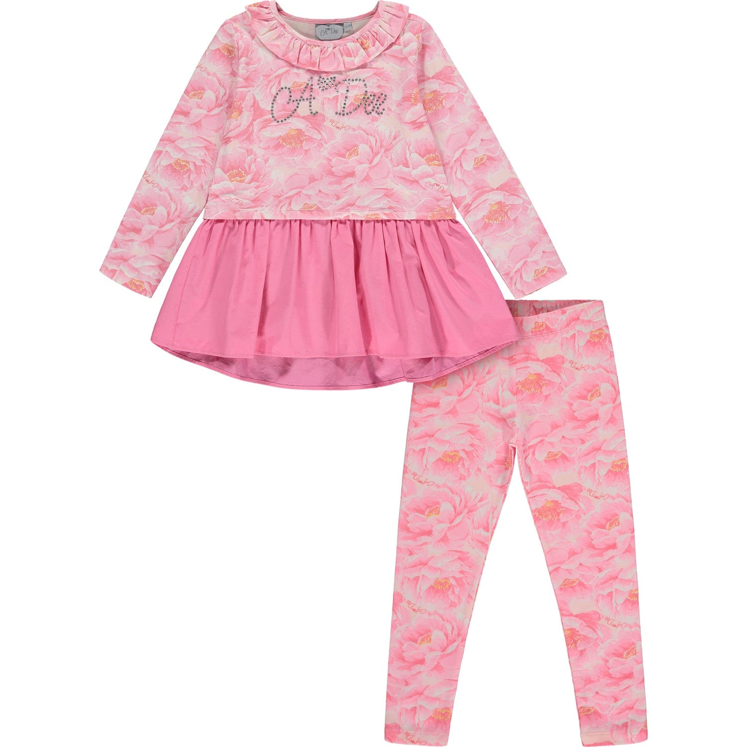 A DEE - Peony Dreams Addison Peony Print Legging Set - Pink