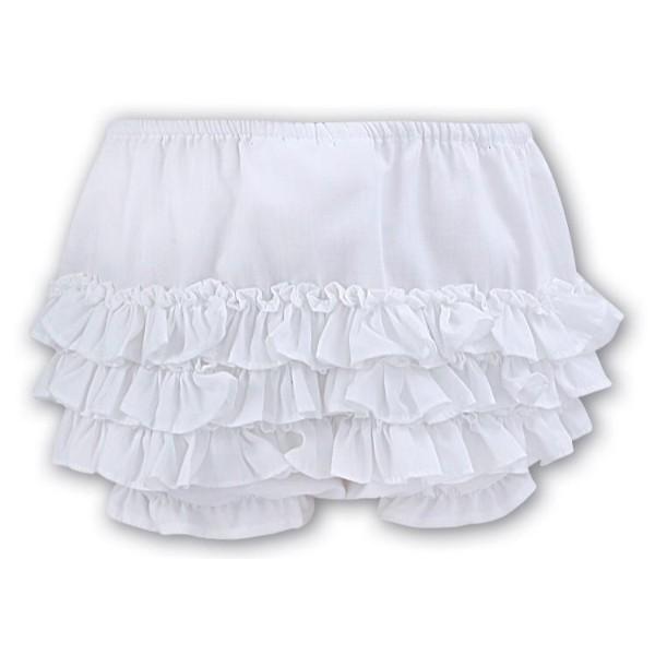 SARAH LOUISE - Frilly Knickers - White