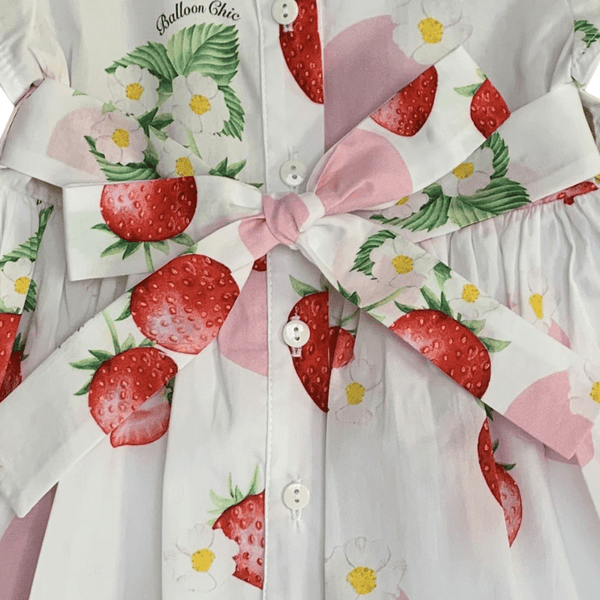 BALLOON CHIC - Strawberry Print Dress