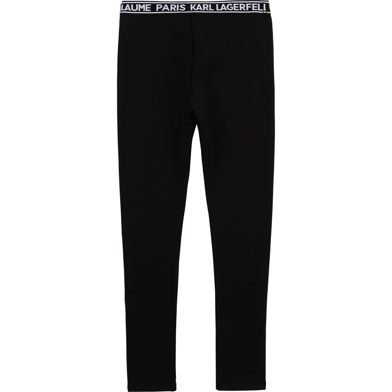 Karl Lagerfeld - Milano jersey leggings - Black