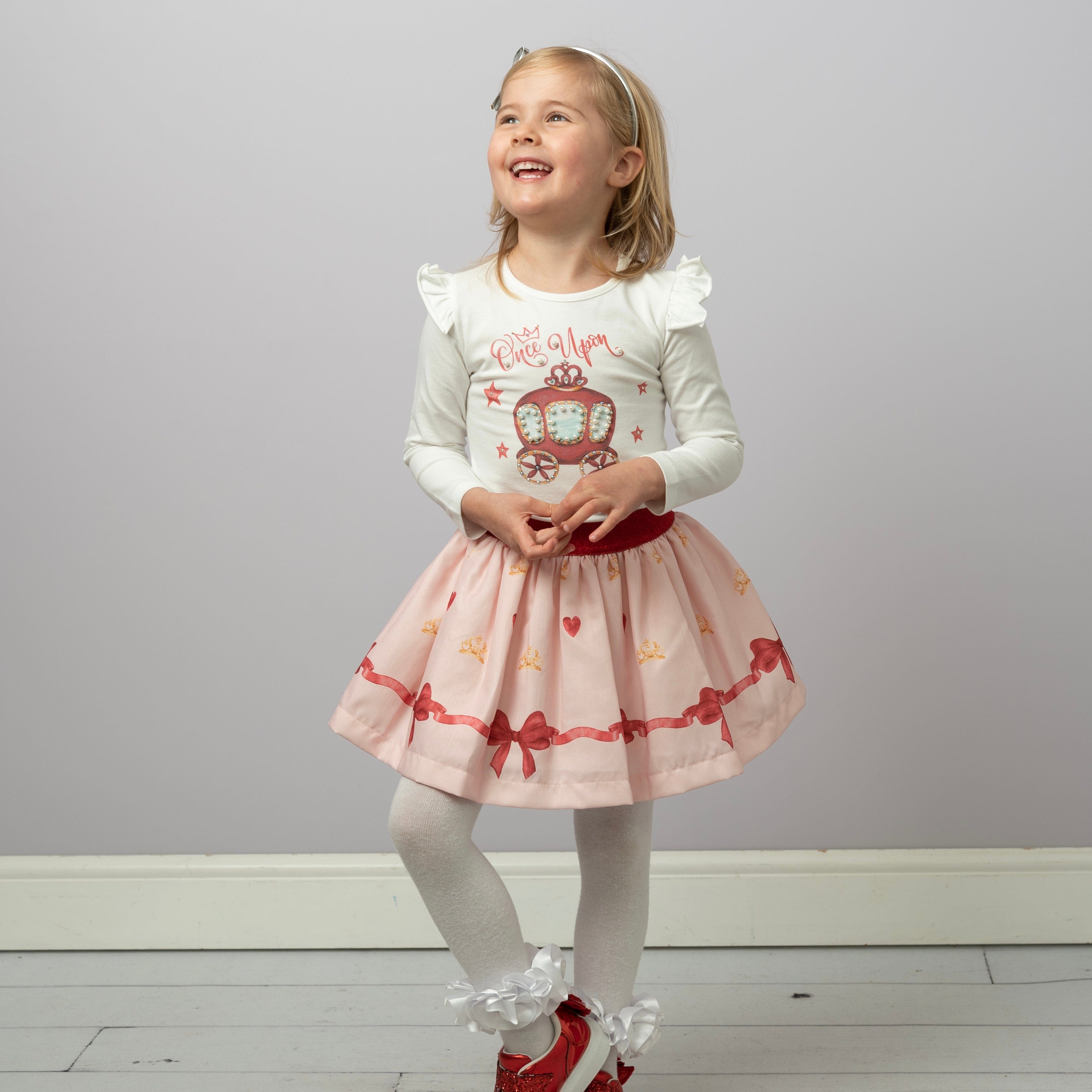 CARAMELO KIDS - Carriage Skirt Set - Red