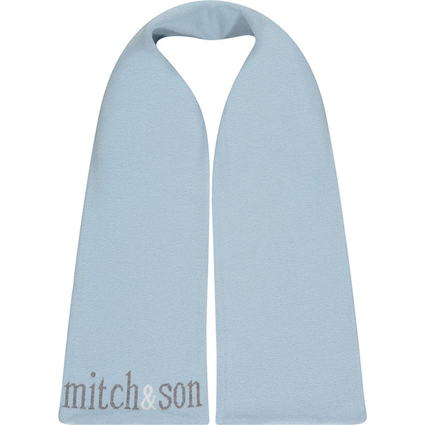MITCH & SON - Elvis Check Scarf - Pale Blue