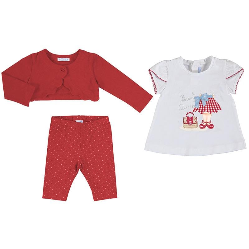 Mayoral - Beauty Queen Three Piece Set - Red