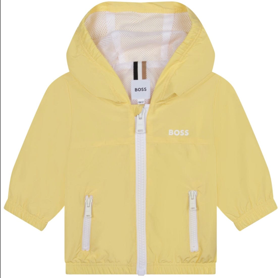 HUGO BOSS - Windbreaker Jacket -  Yellow