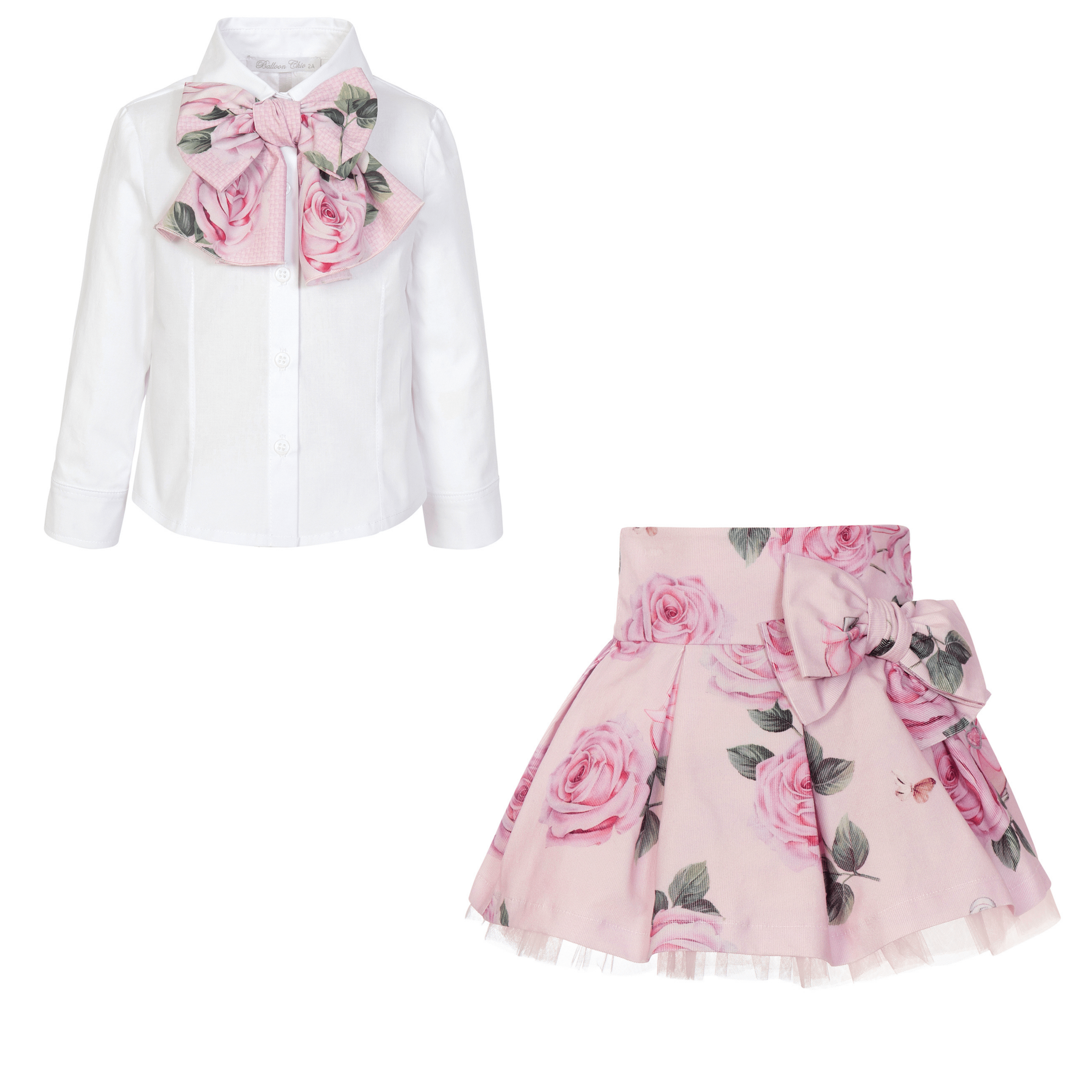 BALLOON CHIC - Rose Skirt Set - Pink