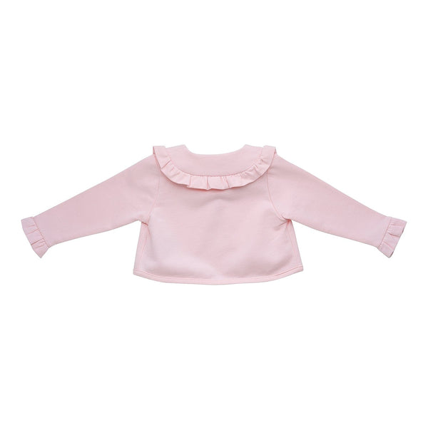 LITTLE A - Gina Summer Bloom Cardigan - Pale Pink