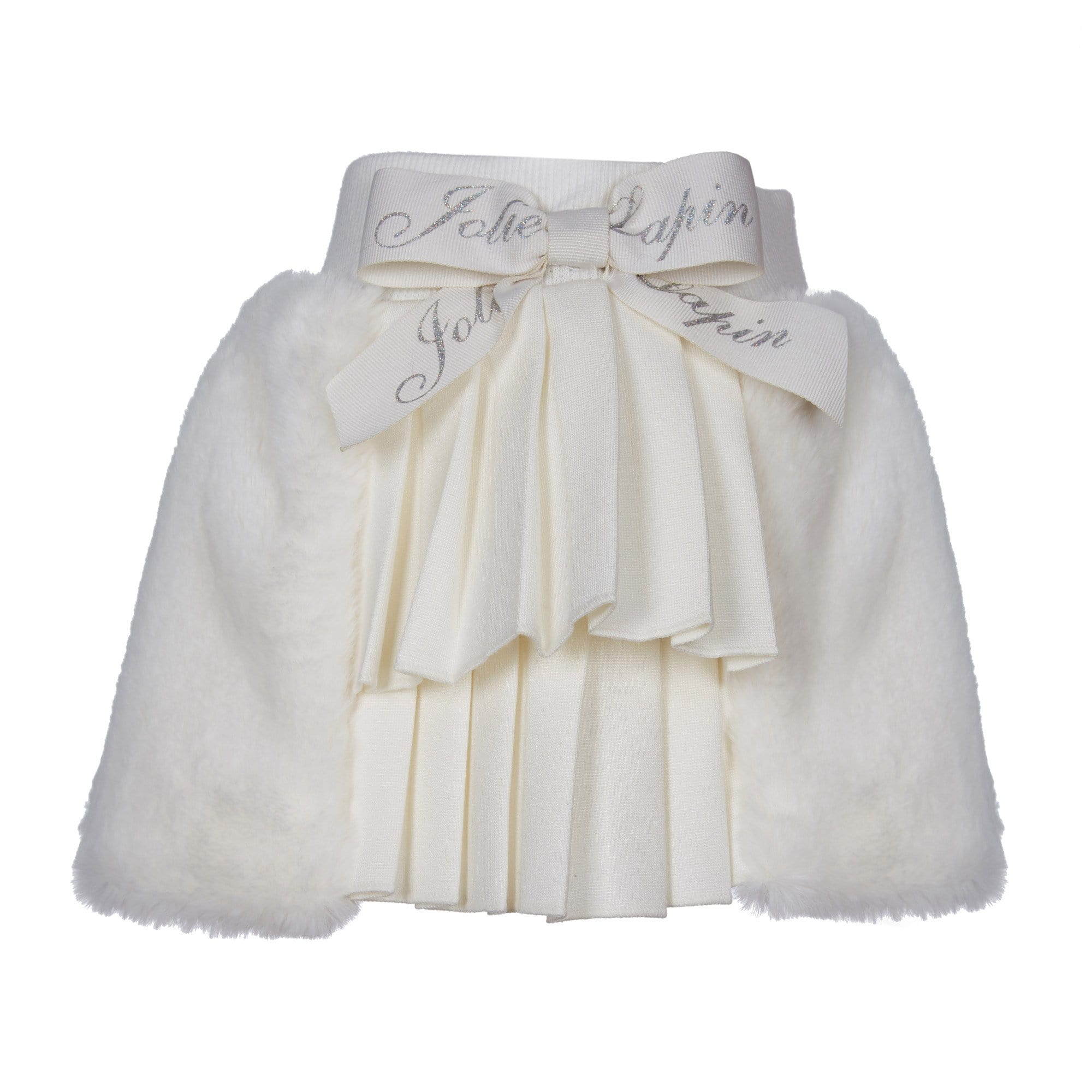 LAPIN HOUSE - Faux Fur Skirt Set - Cream