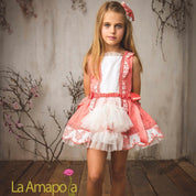 LA AMAPOLA - Butterfly Dress - Peach