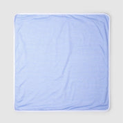 LARANJINHA - Cotton Stripe Detail Blanket - Blue