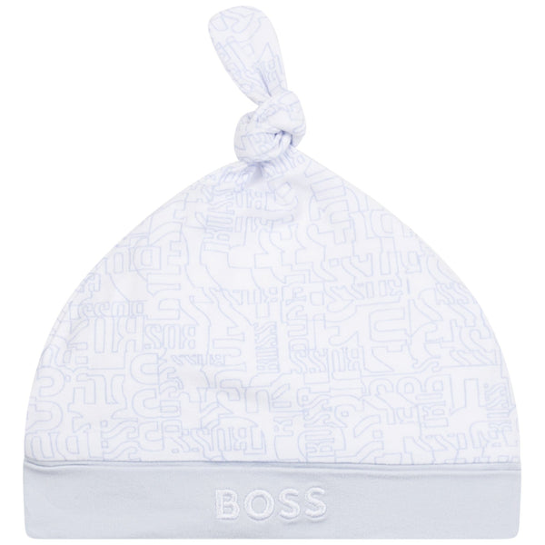 HUGO BOSS - Babygrow & Hat Gift Set - Blue