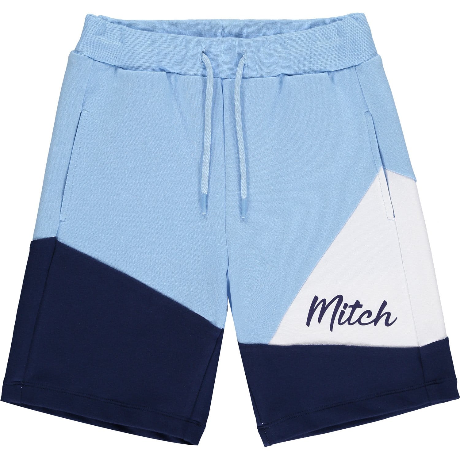 MITCH - Washington & Vermont Cut & Sew Short Set - Light Blue
