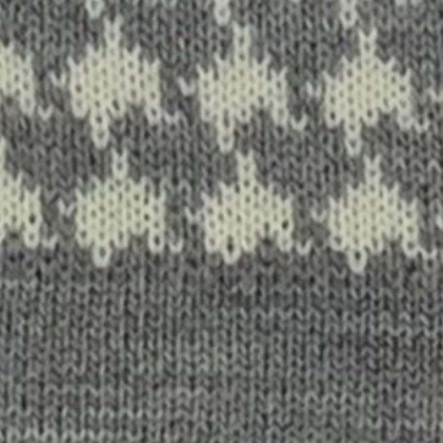 RAHIGO - Dog Tooth Hat & Scarf Set - Grey