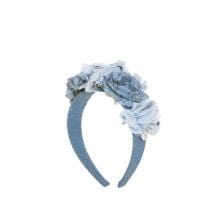 PATACHOU - Butterfly Floral Hairband - Blue