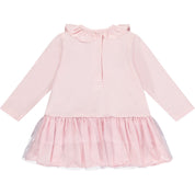 LITTLE A - Enya Tule Frill Dress - Baby Pink