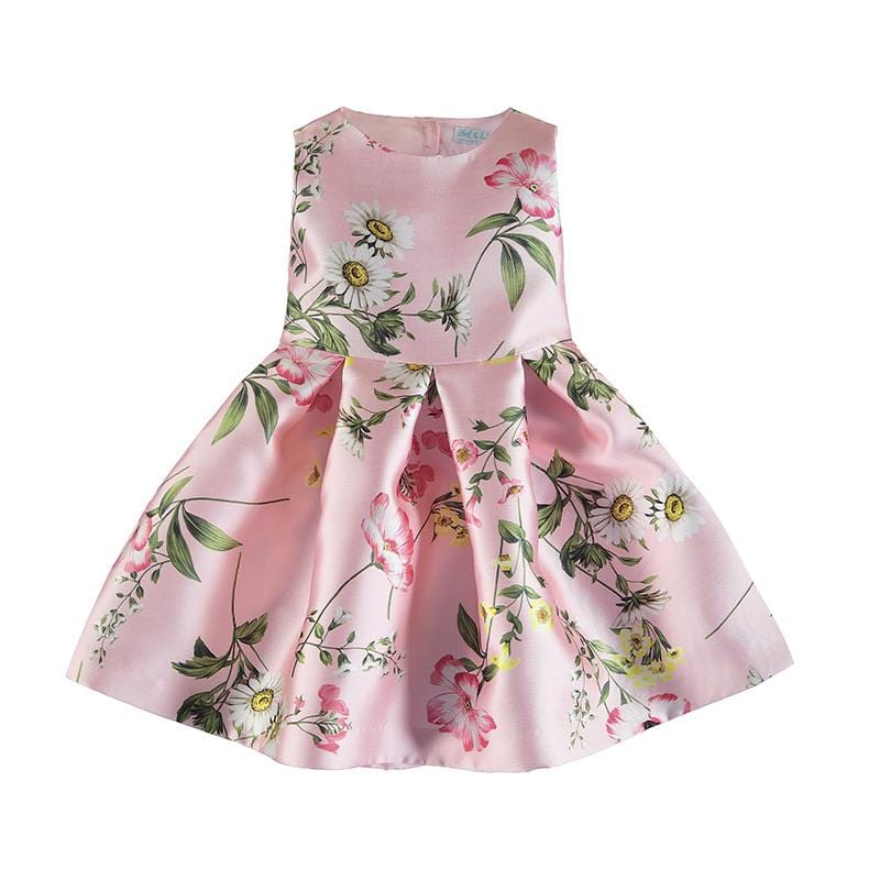 ABEL & LULA - Floral Mikado Dress - Pink