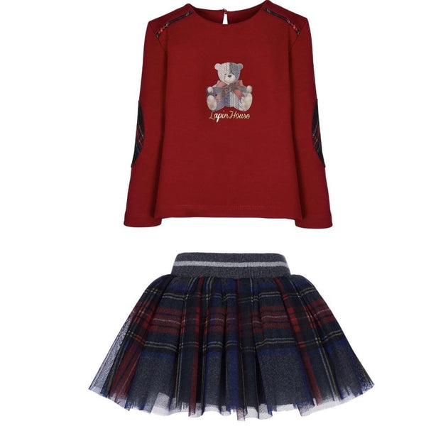 LAPIN HOUSE RED SKIRT SET