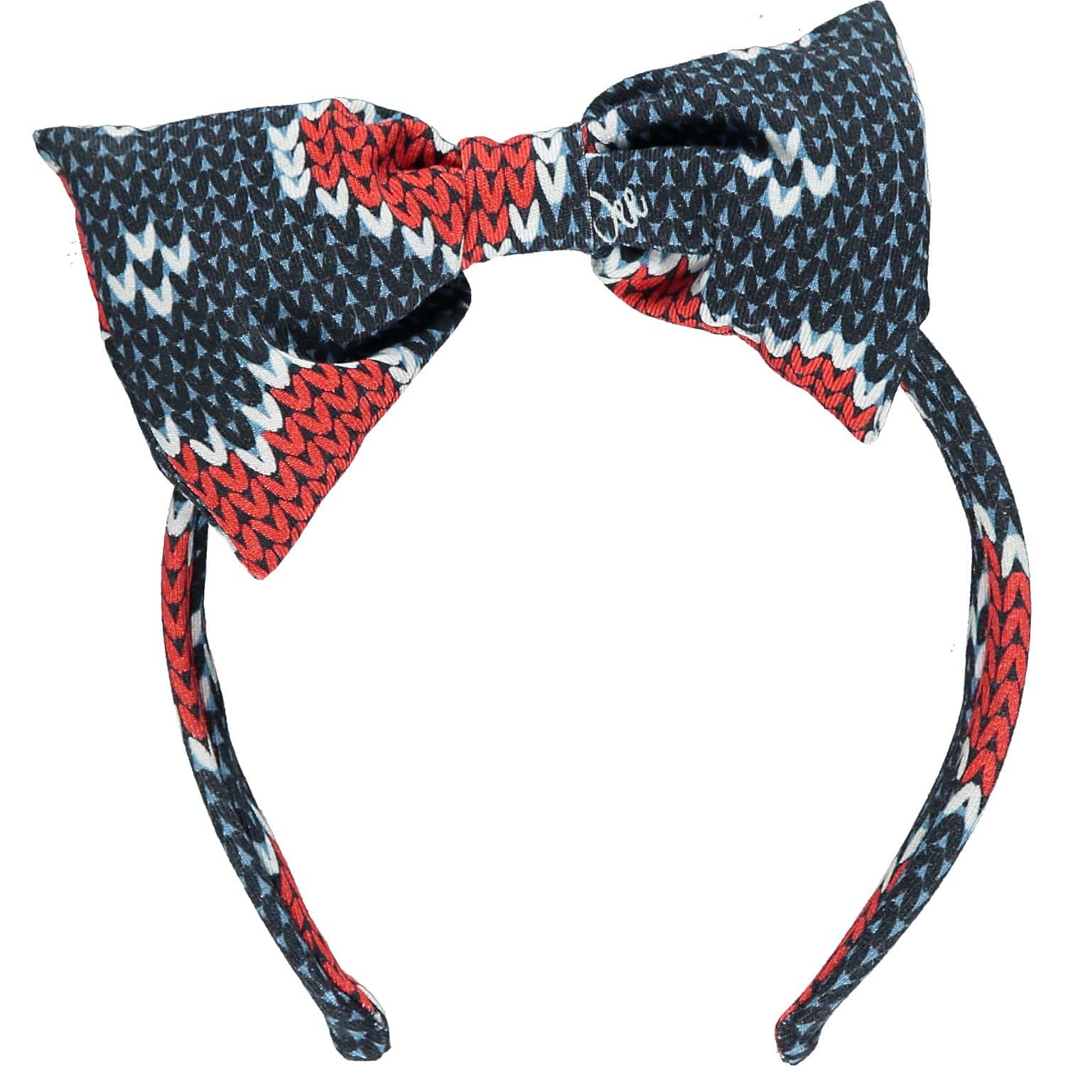 A DEE - Heart Bow Headband - Navy