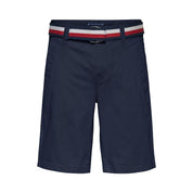 TOMMY HILFIGER - Essential Belted Chino Shorts - Navy